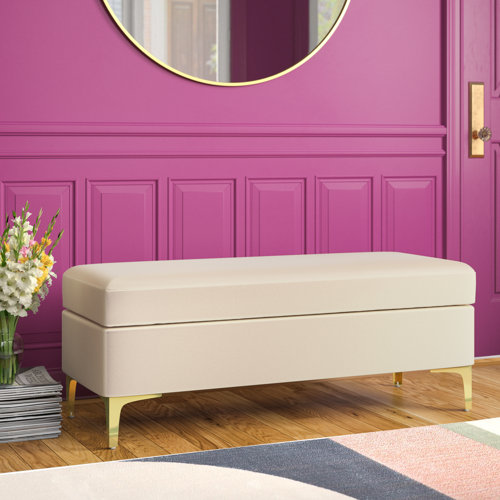 Etta Avenue™ Noa 46.5" Wide Velvet Flip Top Storage Bench & Reviews